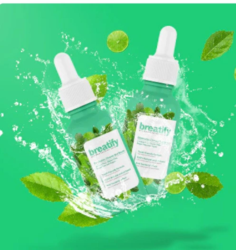 Breatify, gotas para el mal aliento con aceites naturales de menta y limón