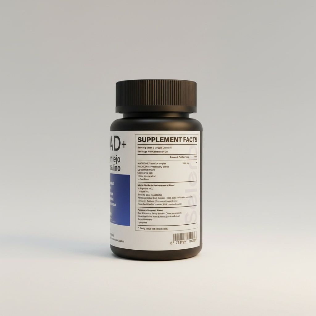 Selerb NAD+ Men's Complex - Energía y Vitalidad Masculina (60 cápsulas)