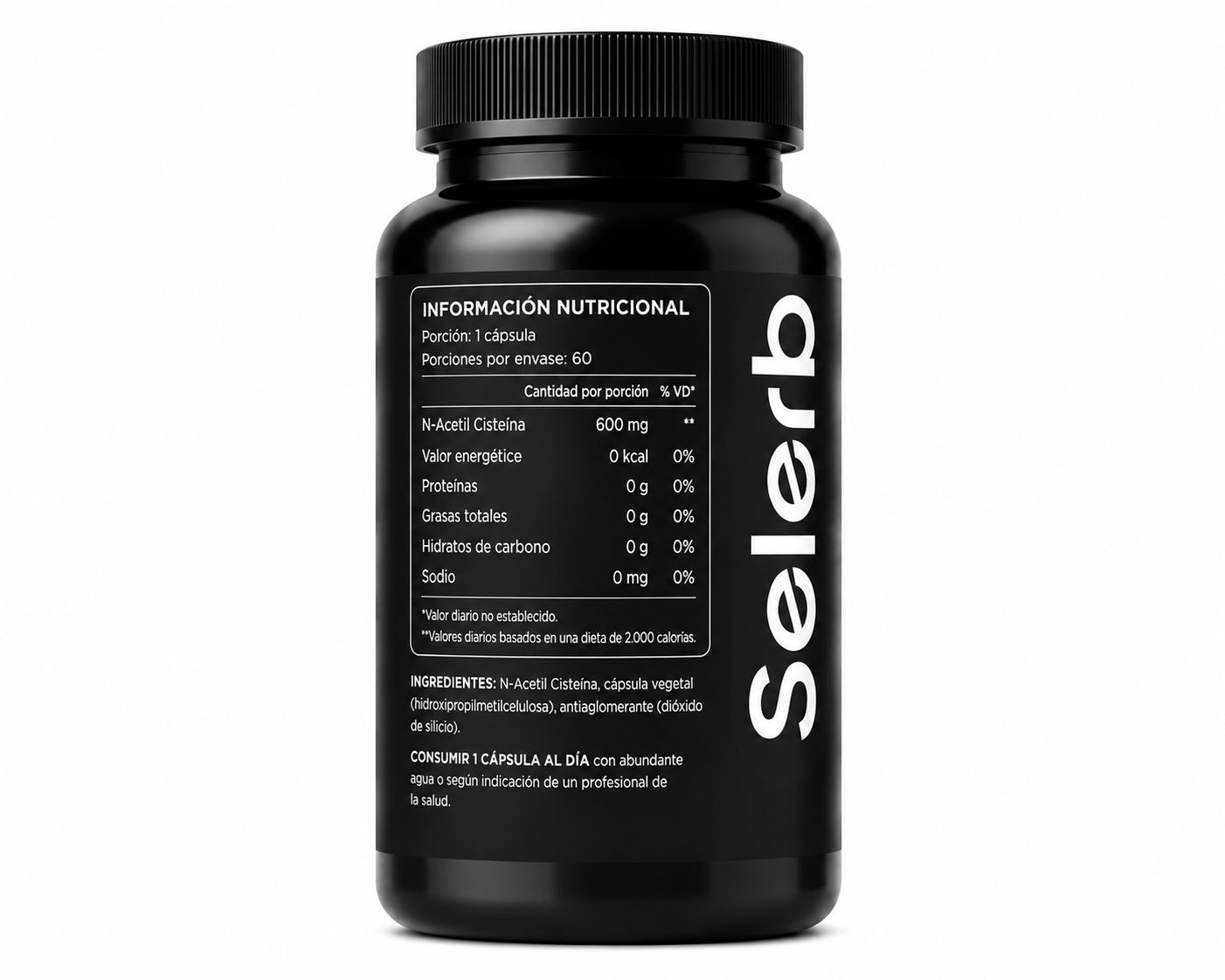 Selerb Glicina 1000mg - Descanso y Colágeno (60 cápsulas)